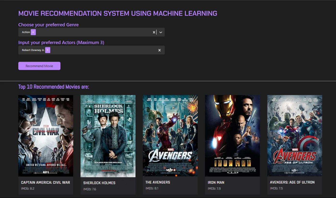 Movie Recommendation project
